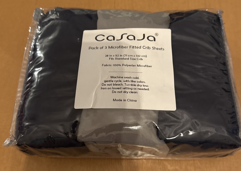 Ca Sa Ja Pack Of 3 Microfiber Fitted Crib Sheets