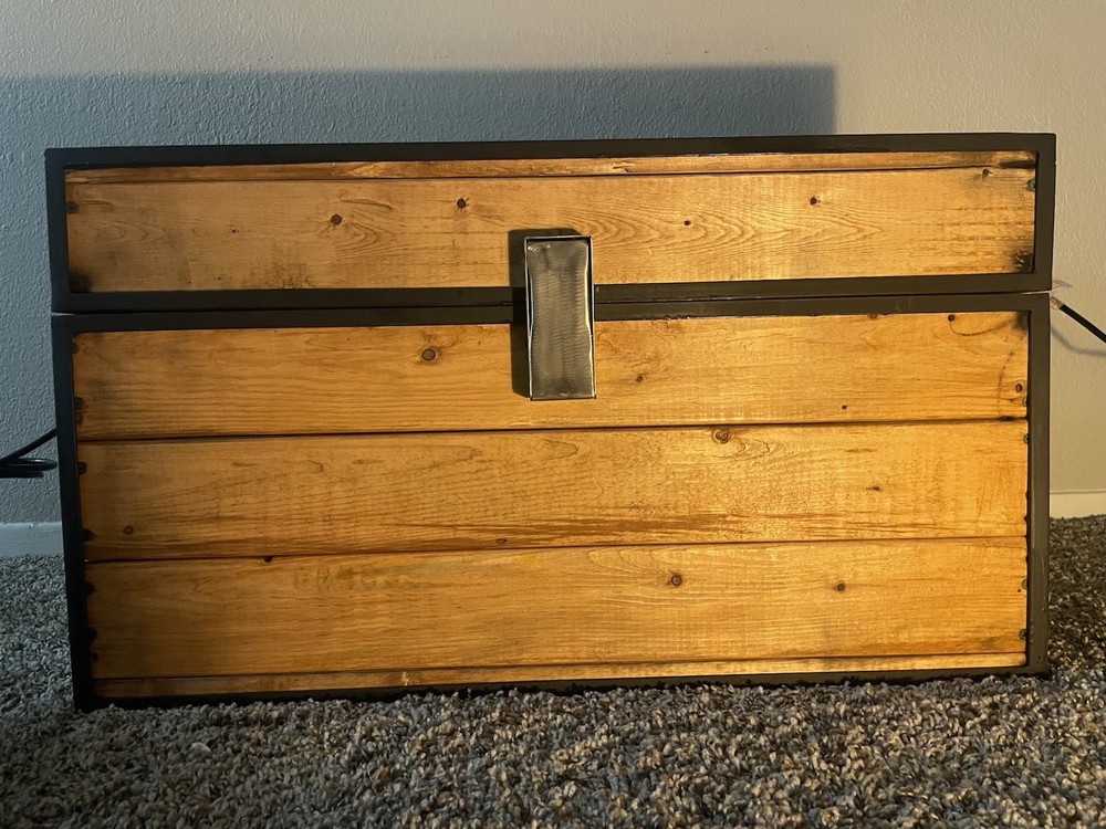 Hand-Built Minecraft Double Chest - Full-Scale Functional Storage/Gamer Decor