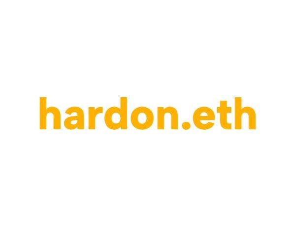 Hardon.eth Etherium Domain Name on OpenSea