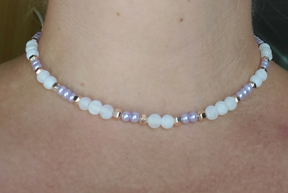 Dainty Beaded Choker Necklace
