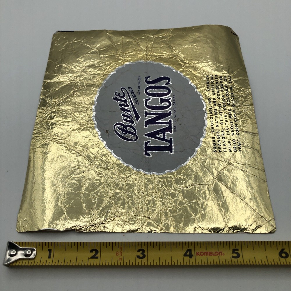 Vintage Bunte Tangos Candy Foil Wrapper