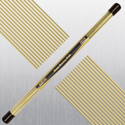 40 pcs 1/2 lb Bare Brass Brazing Rods Easy Flow Solid Round Sticks Diameter