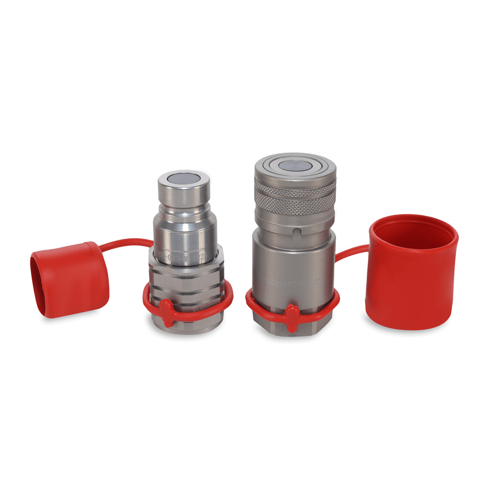 1/2″ Flat Face Hydraulic Quick Couplers Set - 1/2″ SAE Thread