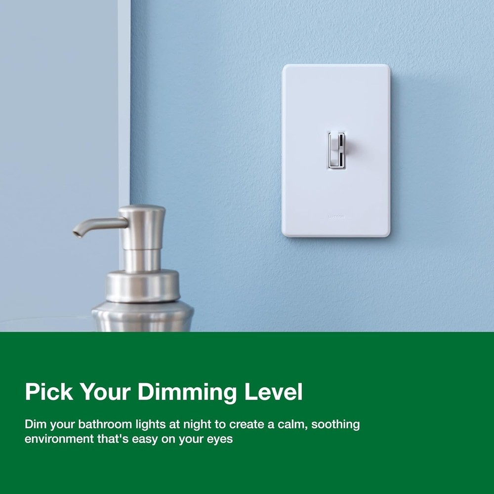 Toggle Dimmer Switch for Dimmable LED, Halogen, Incandescent