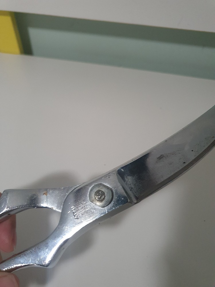 CHROM poultry shears made in italy - freshly sharpened