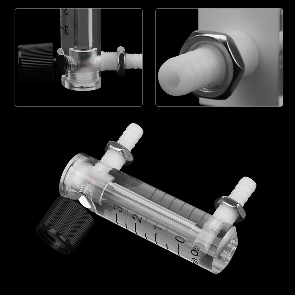 2 Meter 0-3LPM Meter With Control Valve For Oxygen/Air/Gas♡