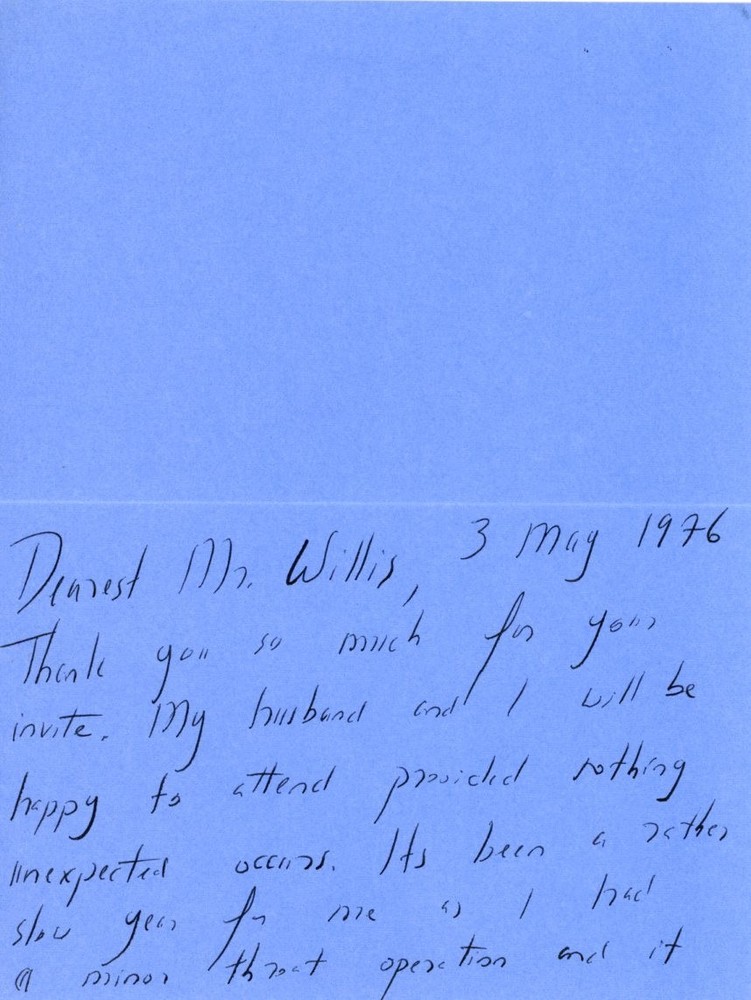 Zan Charisse - Signed/Handwritten Note