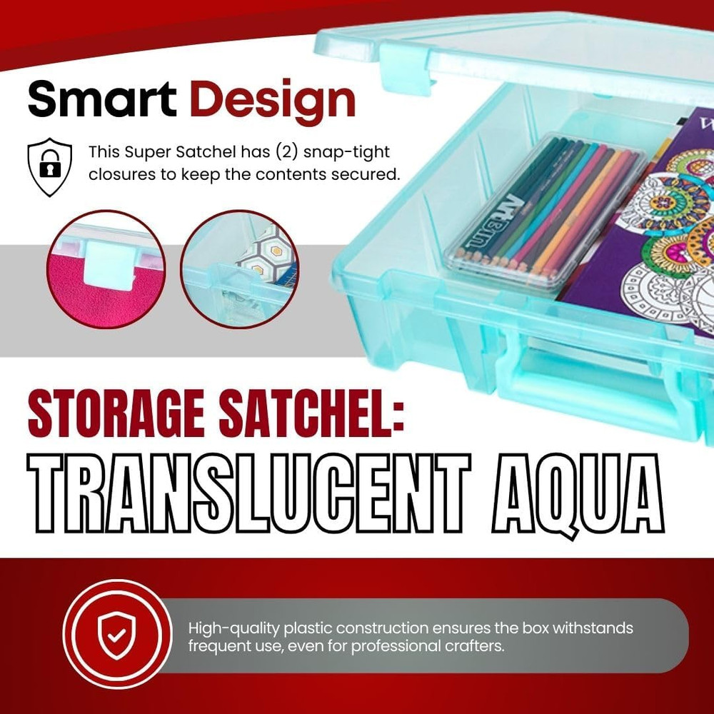 Super Satchel 1-Compartment Art & Craft Organizer Box - 1 Pack