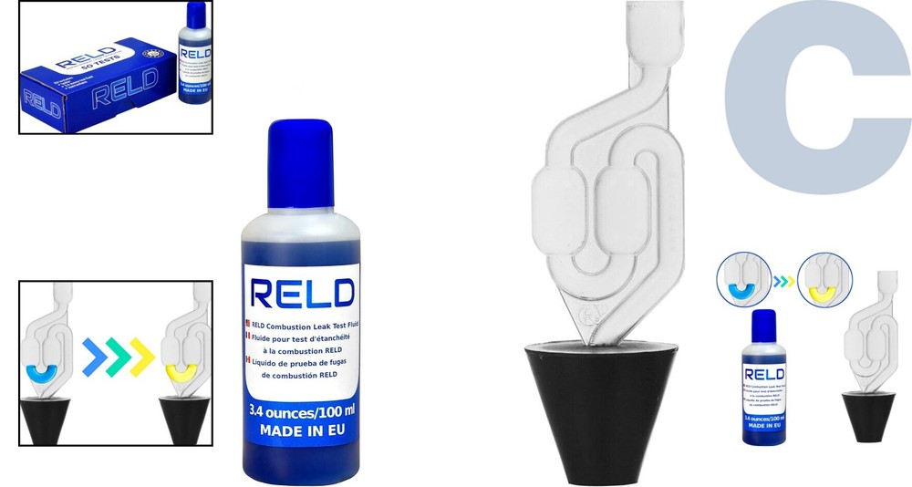 Easy-to-Use Head Gasket Tester - Visual Alarm and Multi-Vehicle Compatibility