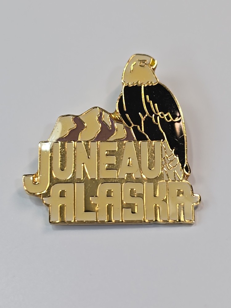 Juneau Alaska Eagle Souvenir Lapel Pin