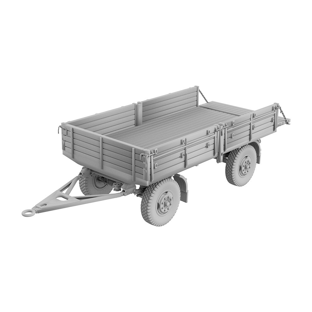 SSMODEL 1:72 Flatbed Trailer Short