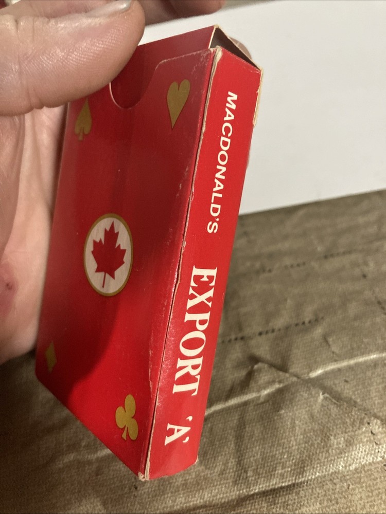 Complete Deck Od MacDonald's EXPORT A Canada Cigarettes Playing Cards