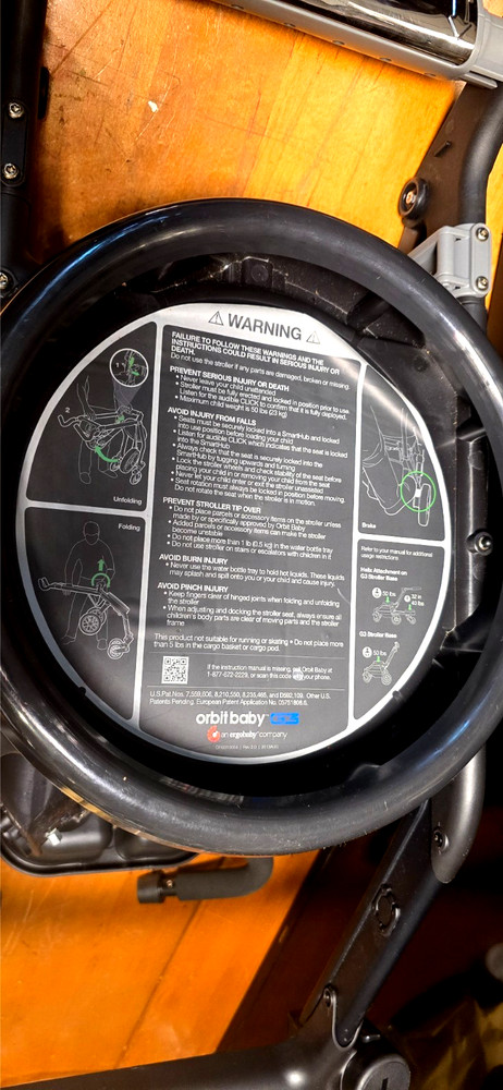 Orbit Baby G3 Stroller Base ORB875100B Black