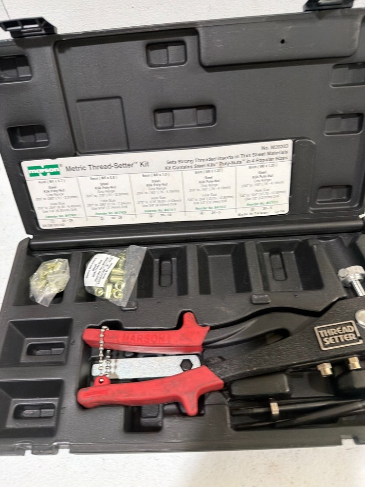 Marson 39203 METRIC Thread setter kit 6E