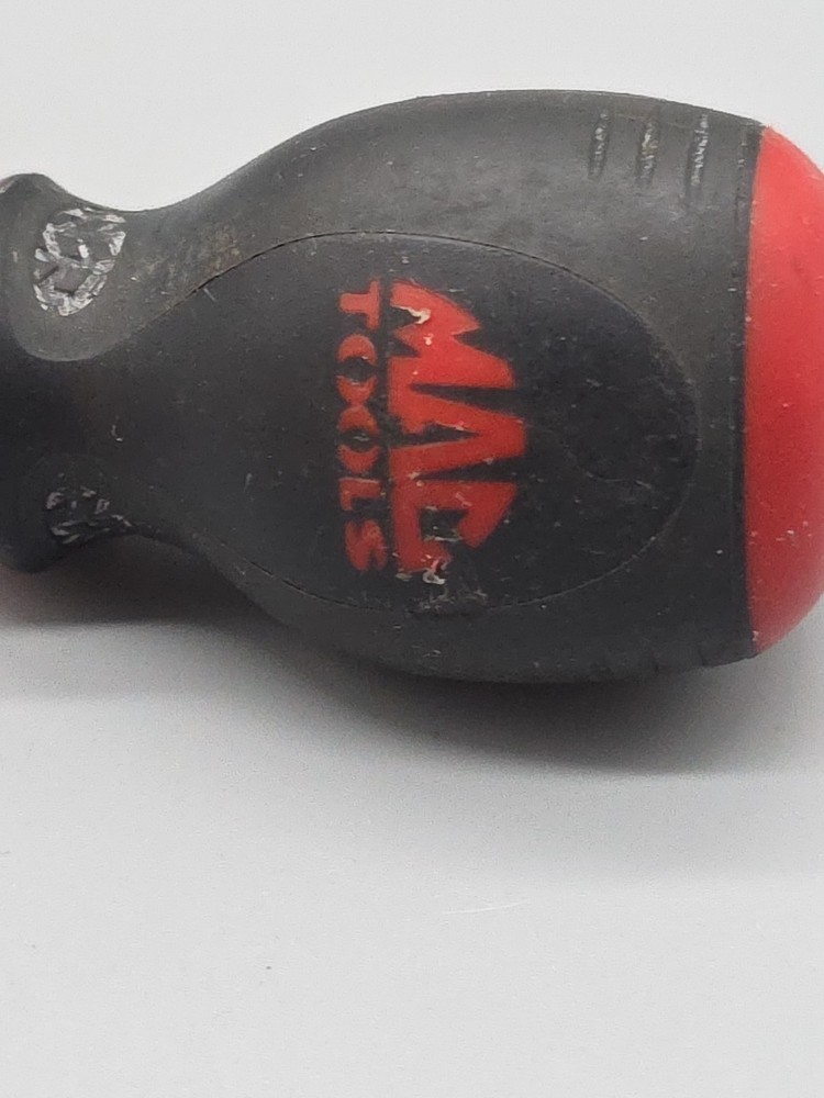 Mac Tools 1/4" Flat Slotted Stubby Screwdriver Comfort Grip Handle