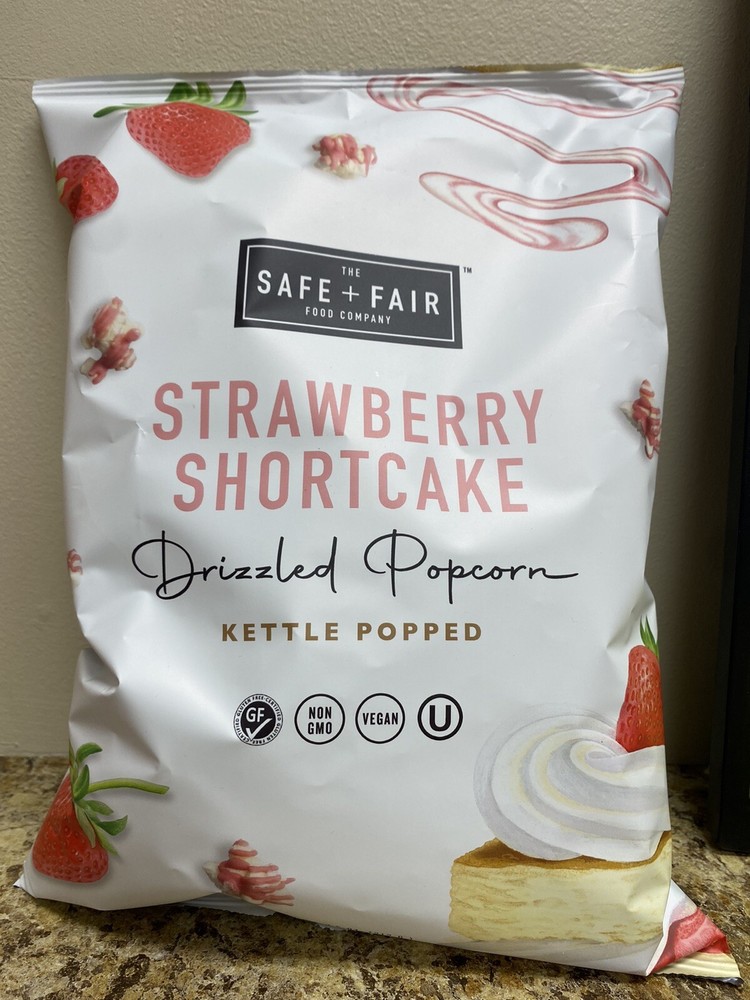 Safe + Fair Strawberry Shortcake Popcorn