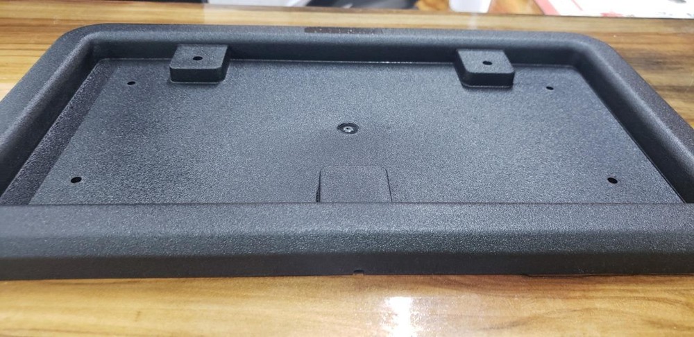 enclosed trailer deluxe plastic tag bracket license plate screw on tagmount