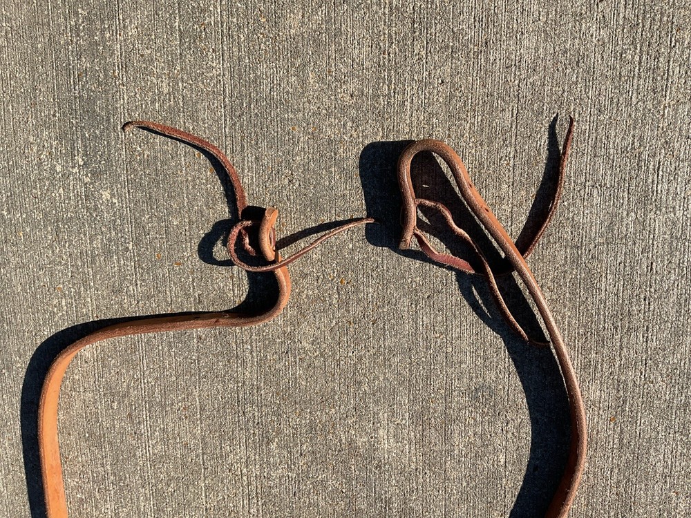 western leather split reins(402)
