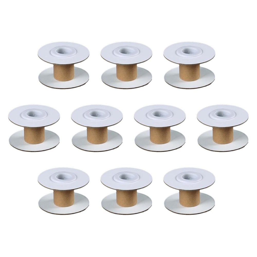 10 PCS Empty Paper Thread Spools Wire Bobbins 6x3cm Removable String Yarn
