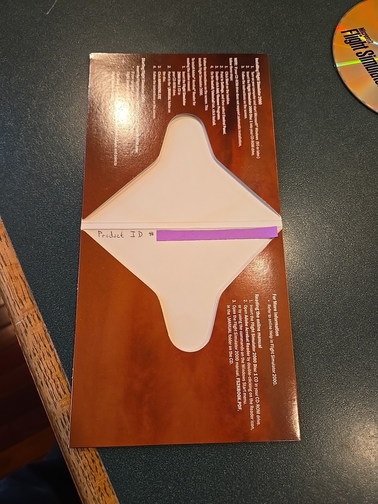 Microsoft Flight Simulator 2000 PC Computer Video Game 2 CD-ROM Disc ID#