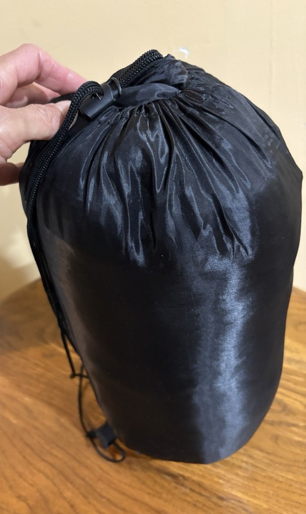 AD Sutton & Sons Black Adult Size Sleeping Bag. Packable