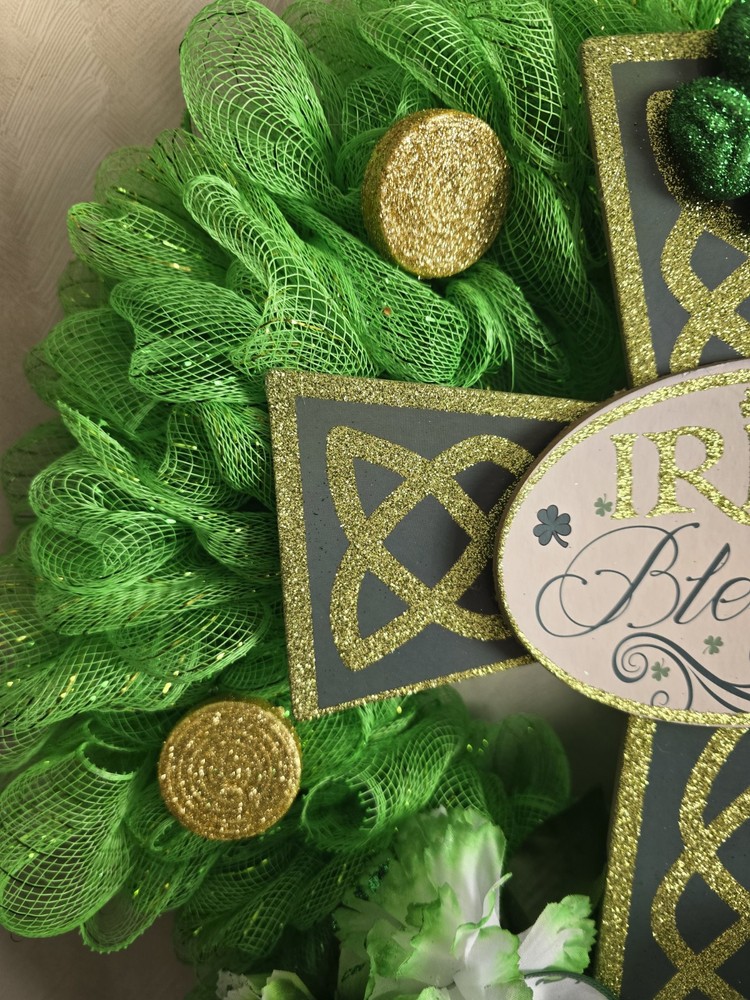 St. Patrick's Day Wreath - Handmade