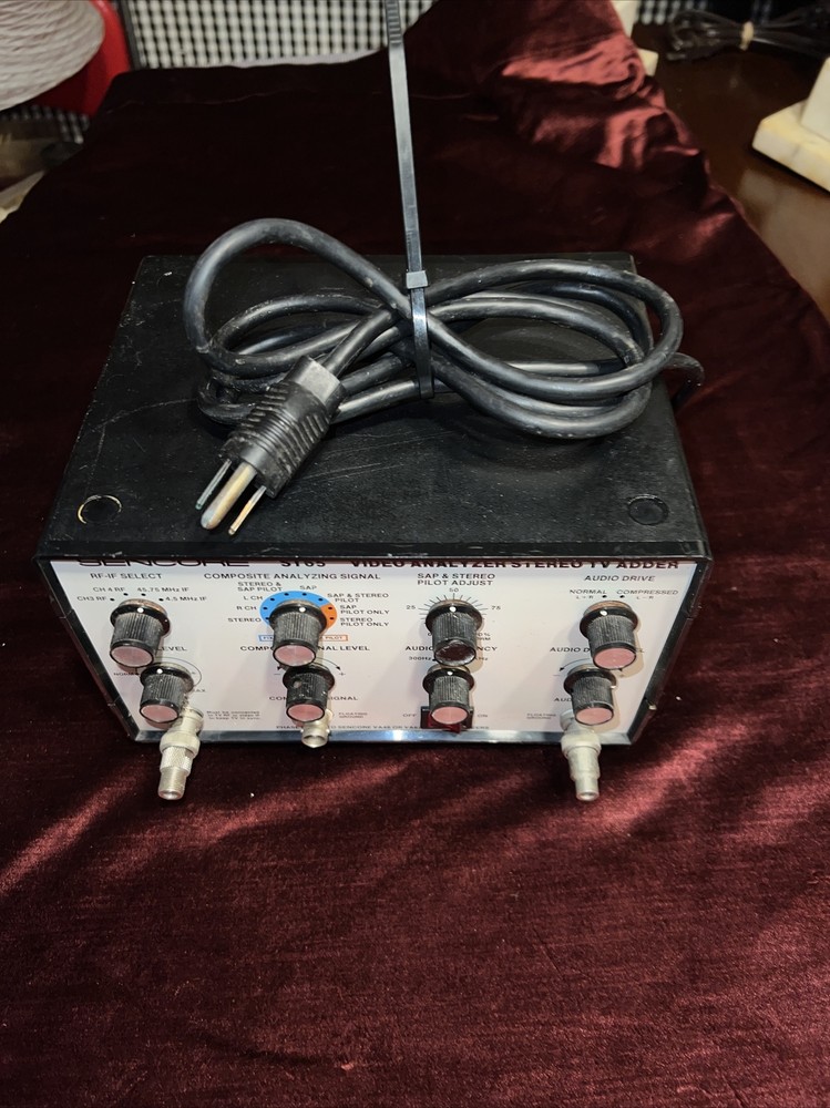 Sencore ST65 Video analyzer stereo TV adder W/Instructions!