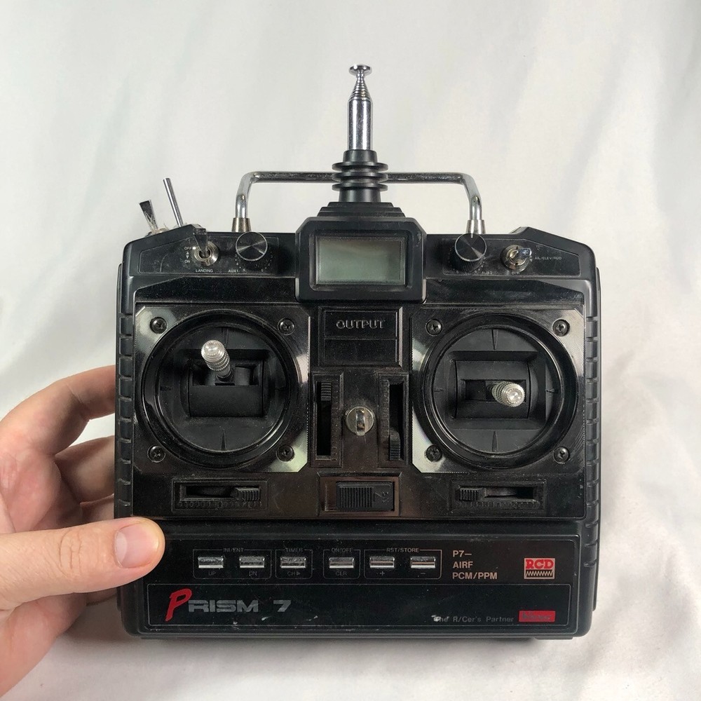 HITEC PRISM 7 P7-AIRF PCM / PPM 3 MODEL 7 CHANNEL TRANSMITTER Untested *READ*