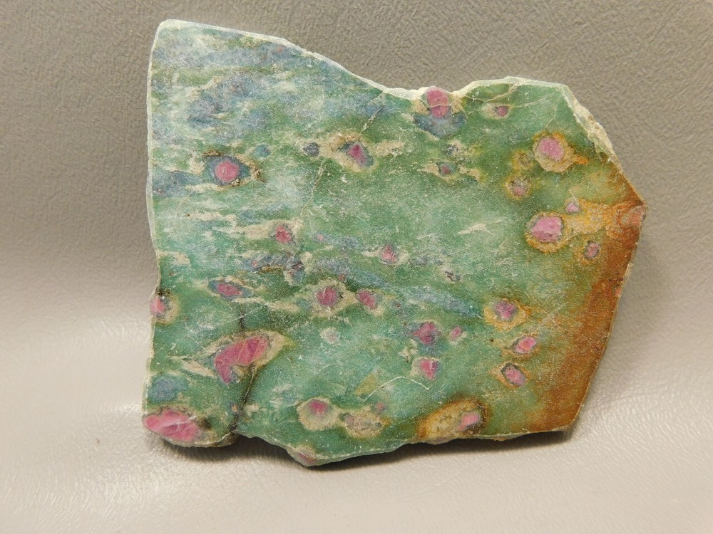 Ruby and Fuchsite Polished Stone Slab Rock #02