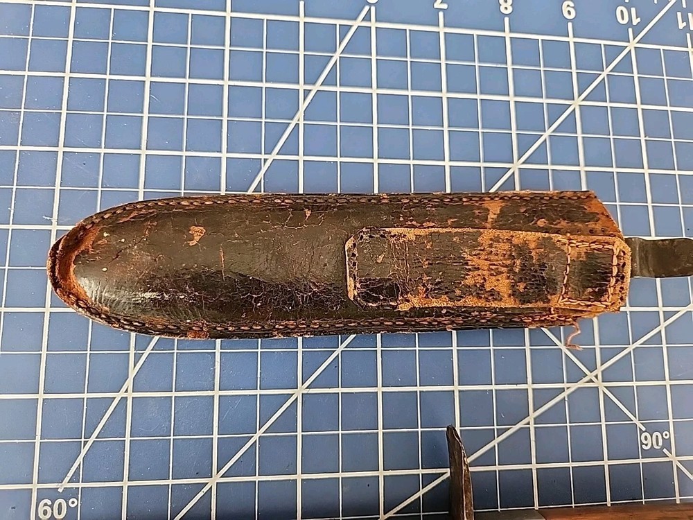 Antique D.E. Perry Handmade Custom Fighting Knife With Sheath! 1887!