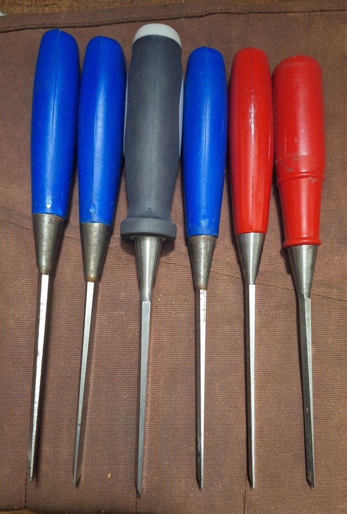 6 Pc Footprint Wood Chisel Ste