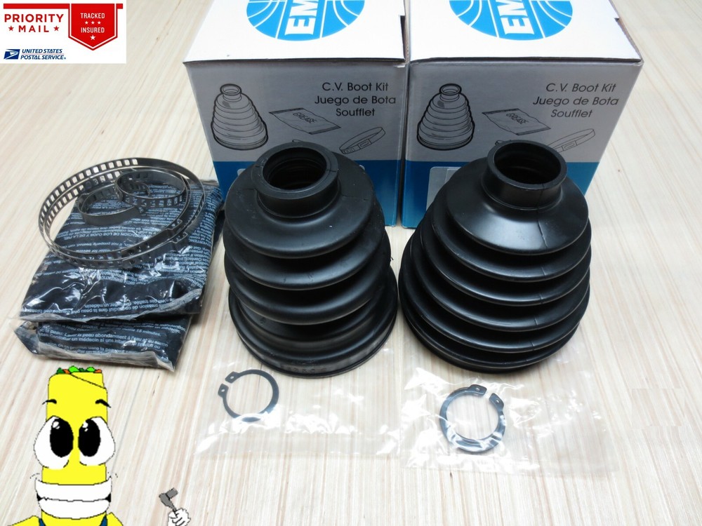 Front Passenger Inner & Outer CV Axle Boot Kit For Honda Pilot 2003-2004 AWD