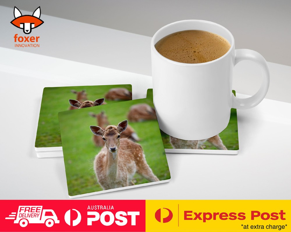 COASTER COFFEE DRINKING MAT|CUTE ADORABLE ANTELOPE DEER #4