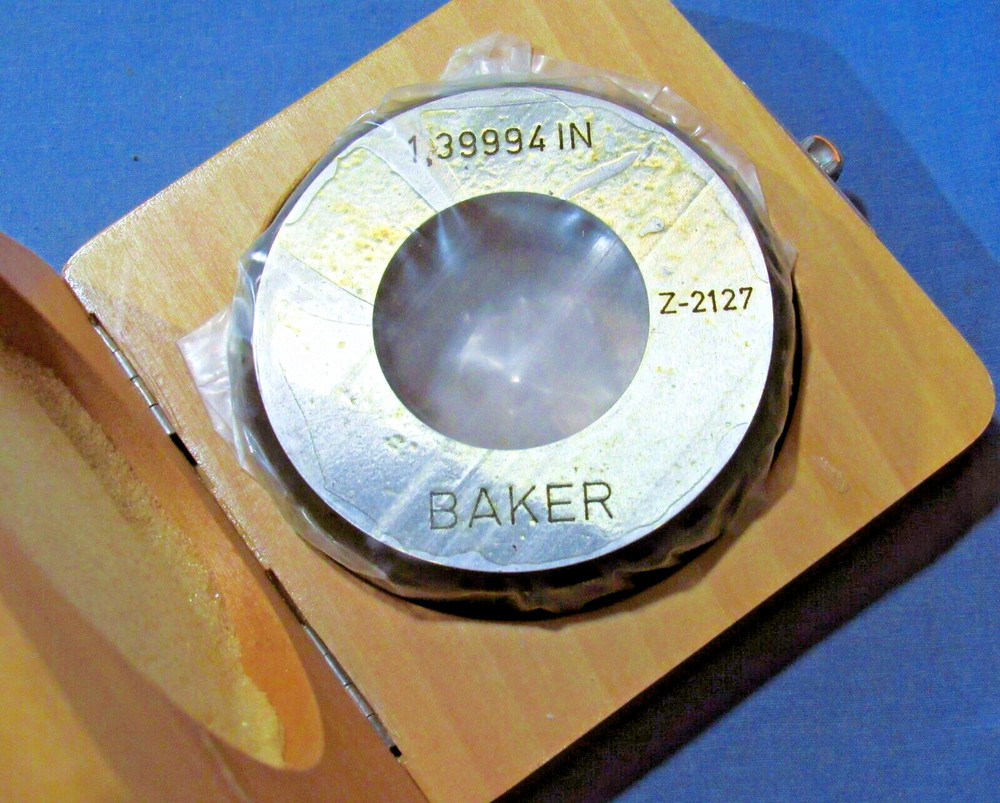 New Baker 1.39994” Setting Ring Bore Gage Internal Micrometer Master Standard