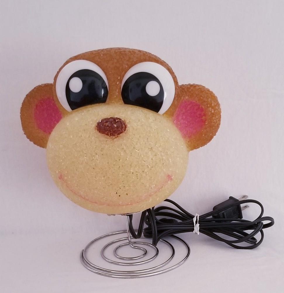 Monkey Face Popcorn Lamp Spring Base 8.75" TALL