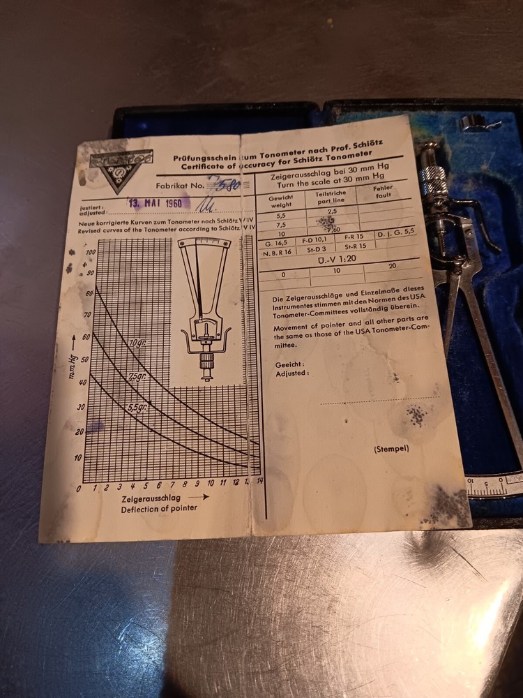vintage tonometer