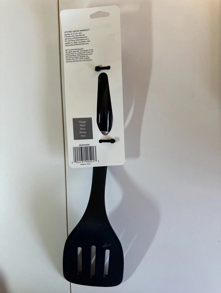 Kitchenaid Slotted Turner, Black, New