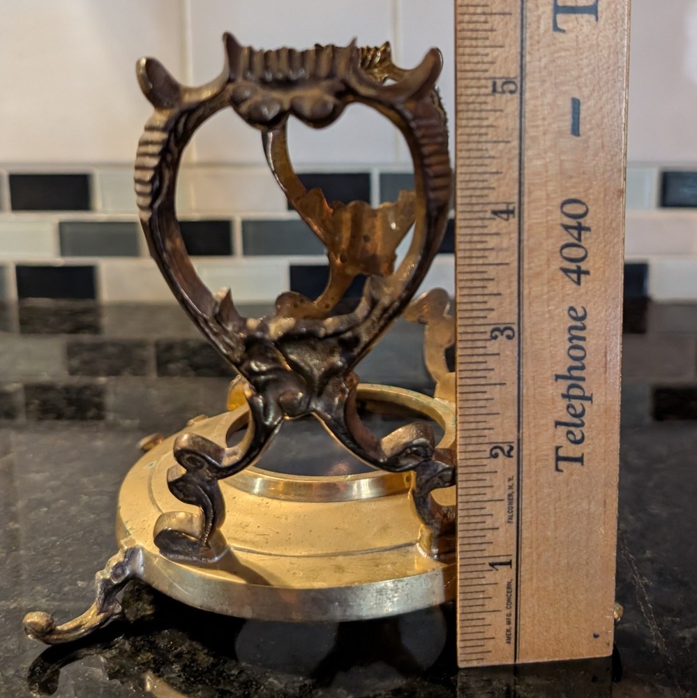 Tilting Brass Teapot- Kettle Burner/ Warming Stand