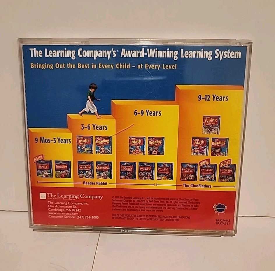 Lot of 4 Reader Rabbit PC CD-ROM The Learning Company