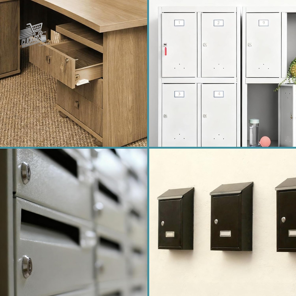 16mm Mailbox Lock With 5 Different Plates, Spindles