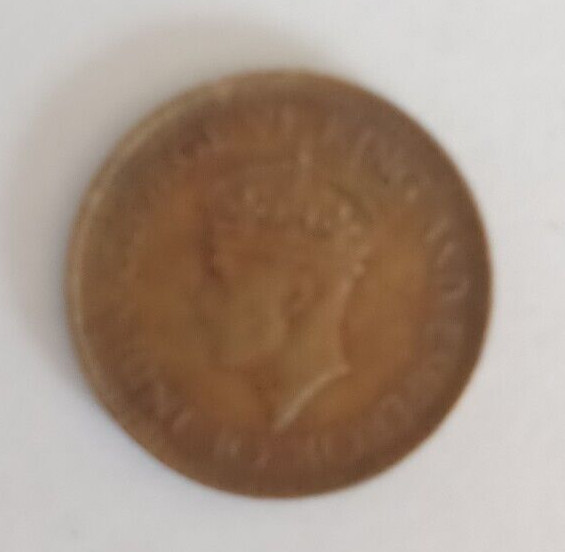 1943 - CEYLON - 25 CENT COIN - W19