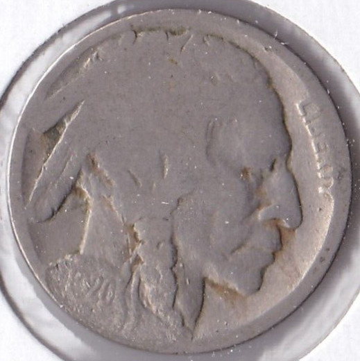 1920-S Buffalo Nickel Acid Dated L5