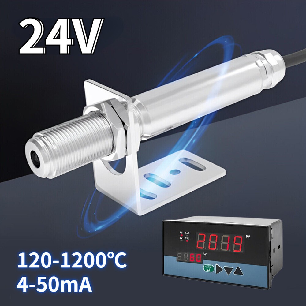 24V Infrared Sensor Non-contact Temperature Controller Thermometer Industrial
