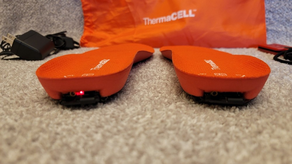 Thermacell Rechargeable Heated Insoles w/ Wireless Remote Control Large WORKING