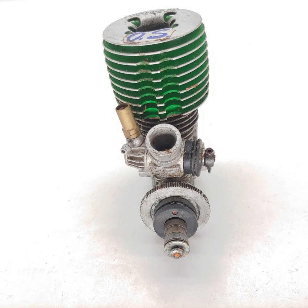 Rare O.S. Max 18TM Nitro RC Engine - Good Compression - Bad Carb