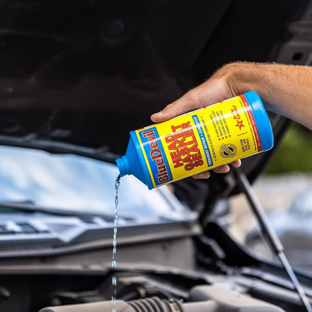 Premium 1 Quart Head Gasket Sealer - Safe, Permanent Fix for All Engines