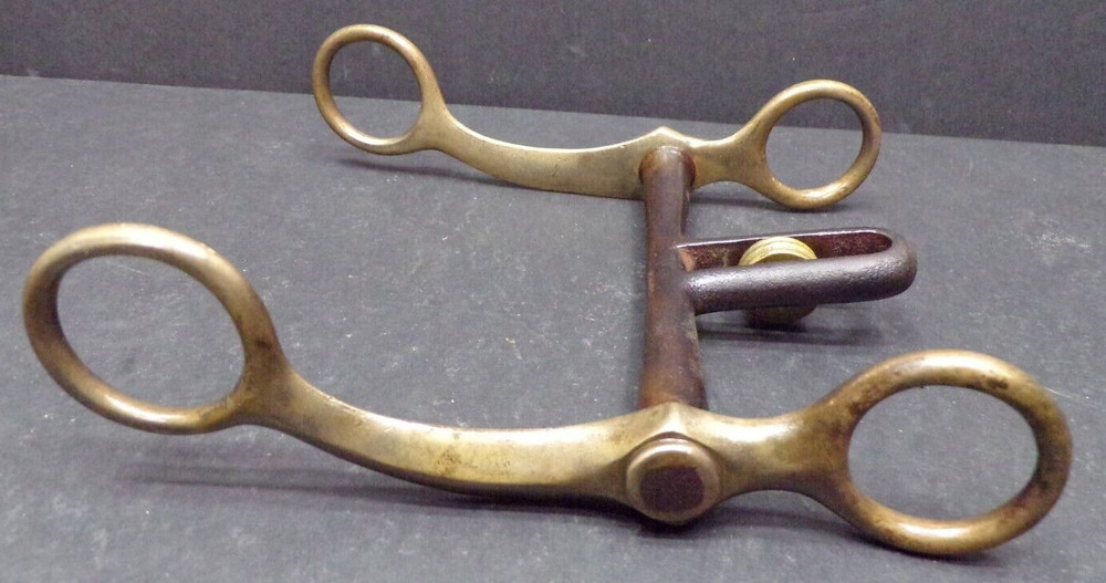 Early Bronze Horse Bit-High Port, Roller