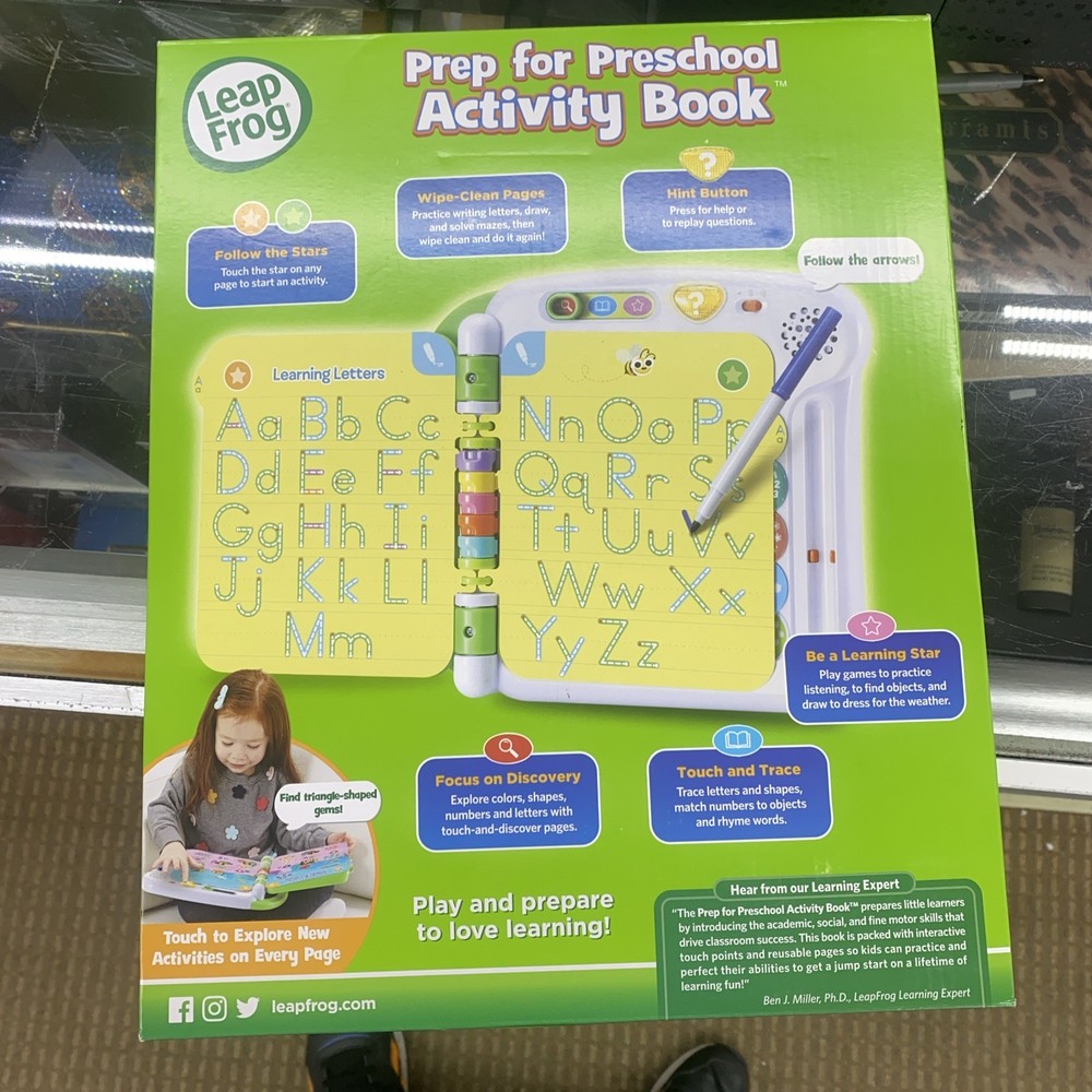 LeapFrog Prep for Preschool Activity Book Green
