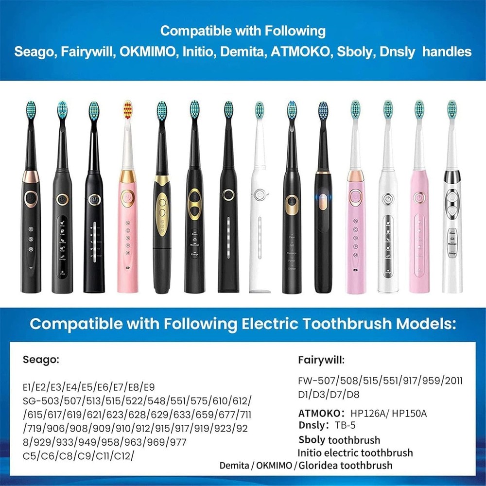 Expertly Designed 5 Pack Toothbrush Replacement Heads - Gentle & Effective