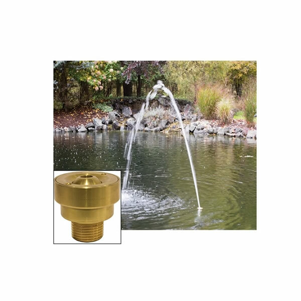 1" Inlet Bronze Flush Mount Arching Jet Pattern Fountain Nozzle